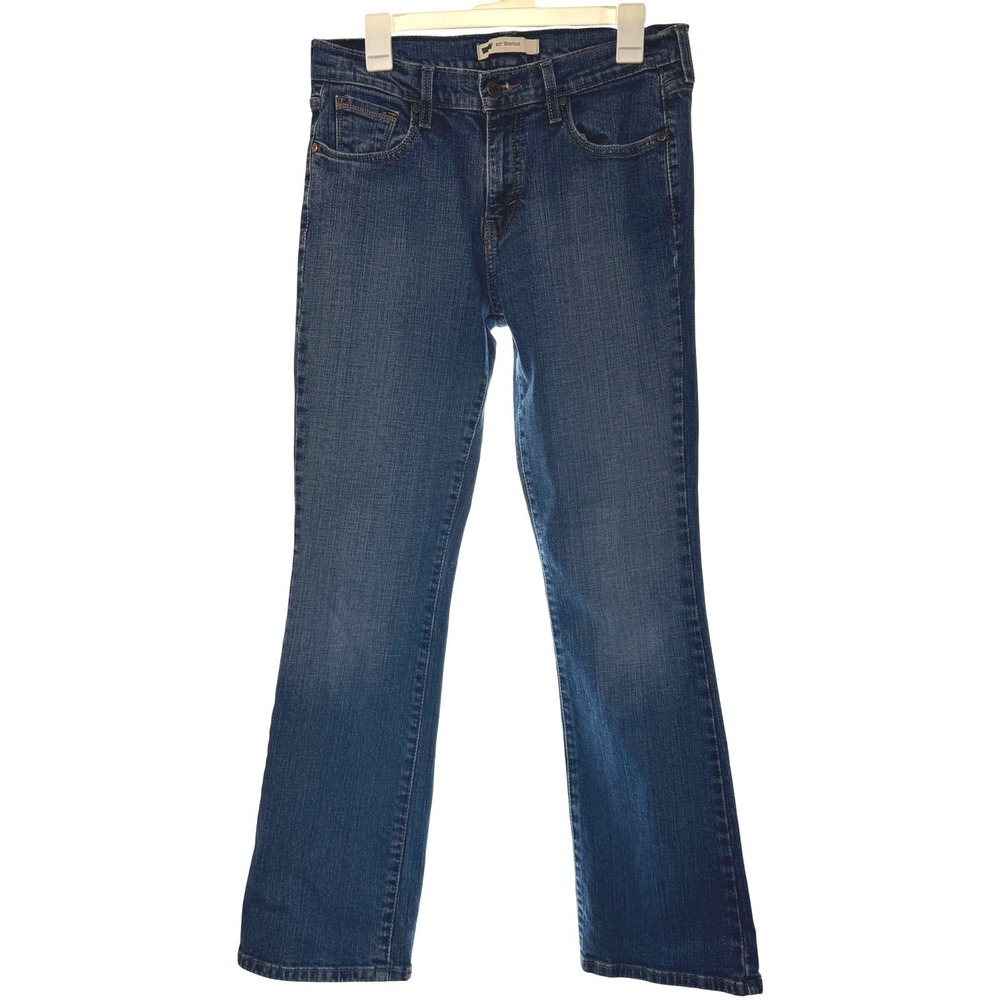 Levi's 515 Bootcut Jeans Women Blue Denim‎ Size 30W 32L